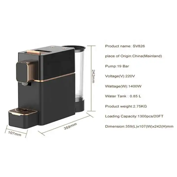 Capsule Coffee Machine SV826 — Kitchen Appliances OEM & ODM manufacturer