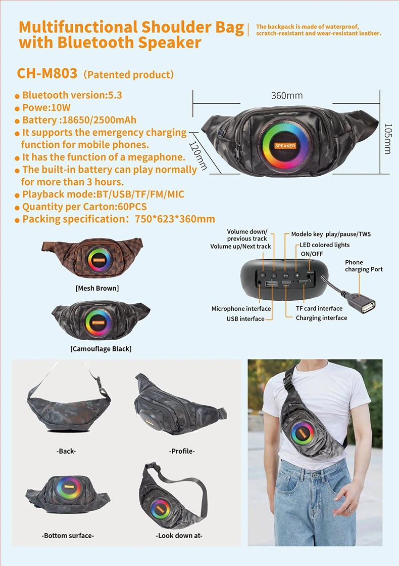 Bluetooth Speaker Bag CH-M803 — Other Appliances OEM & ODM manufacturer