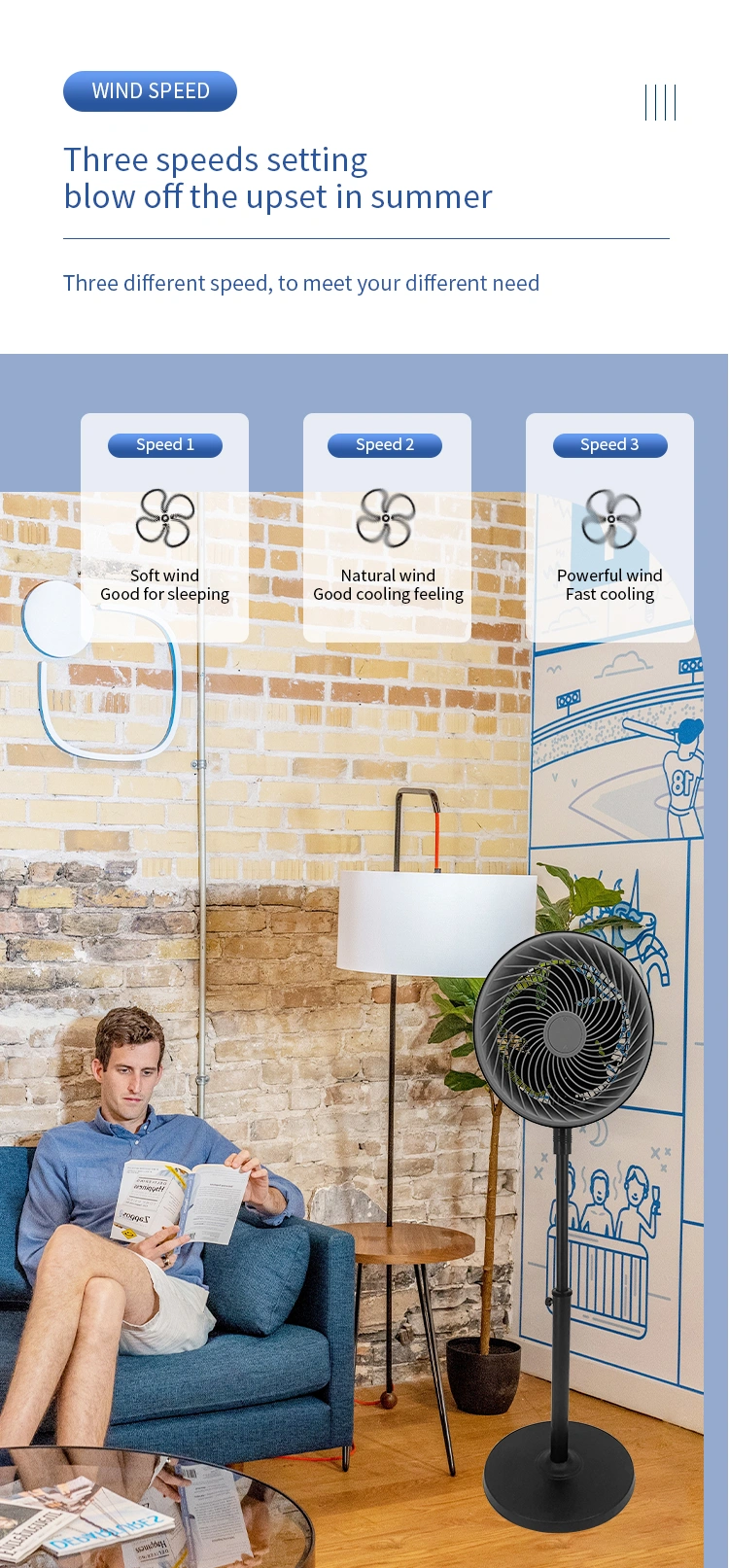 Pedestal Fan FS25-B — Environmental Appliances OEM & ODM manufacturer
