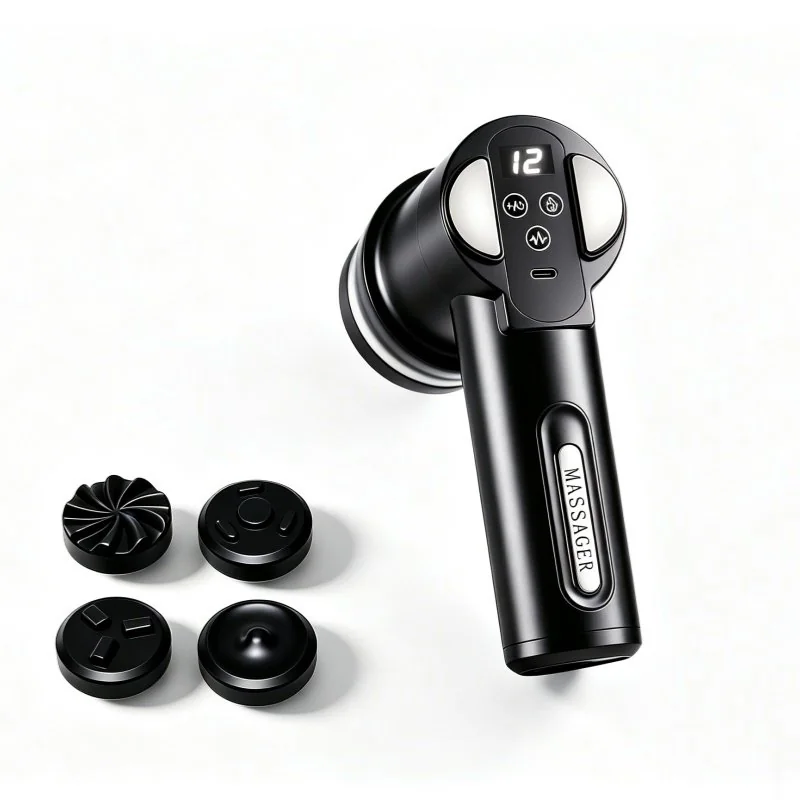 Heat Therapy Pulse Fascia Massager Percussion Fat Reduction & Body Shaping — Personal Care OEM & ODM manufacturer