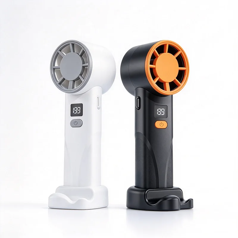 Digital Display Handheld Foldable Fan — Environmental Appliances OEM & ODM manufacturer
