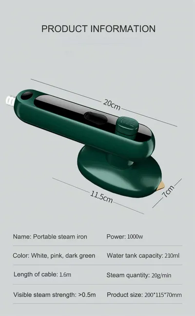 Handheld Foldable Garment Steamer — Laundry & Clothing Care product photo 8 of 8, OEM and private label supply