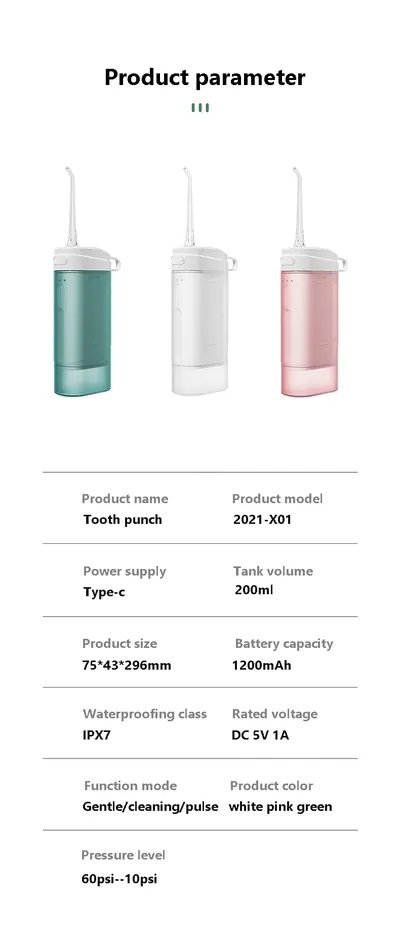 Water Flosser 2021-X01 — Oral Care product photo 10 of 10, OEM and private label supply