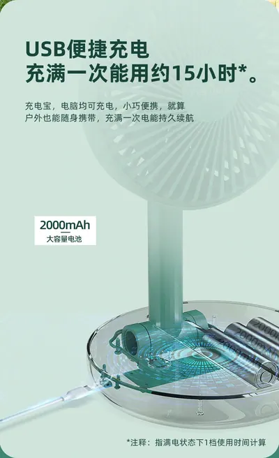 Foldable Electric Fan — Environmental Appliances product photo 11 of 12, OEM and private label supply