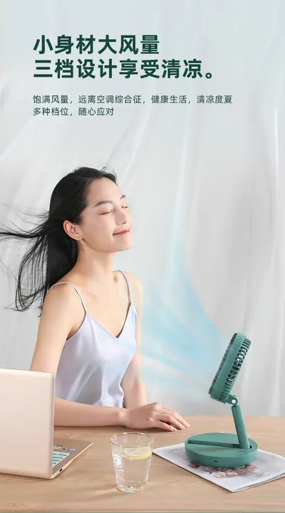 Foldable Electric Fan — Environmental Appliances product photo 7 of 12, OEM and private label supply