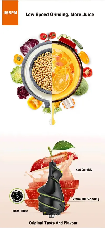 Wide-Feed Slow Juicer JE-B11 — Kitchen Appliances product photo 3 of 10, OEM and private label supply