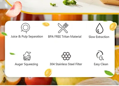 Wide-Feed Slow Juicer JE-B11 — Kitchen Appliances product photo 8 of 10, OEM and private label supply