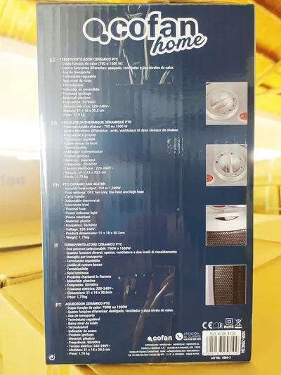 Desktop Heater NSB-200C3H — Environmental Appliances product photo 2 of 2, OEM and private label supply