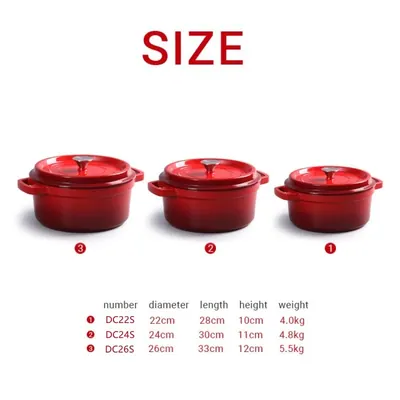 Cast Iron Enamel Pot — Kitchen Appliances product photo 10 of 10, OEM and private label supply