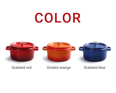 Cast Iron Enamel Pot — Kitchen Appliances product photo 9 of 10, OEM and private label supply