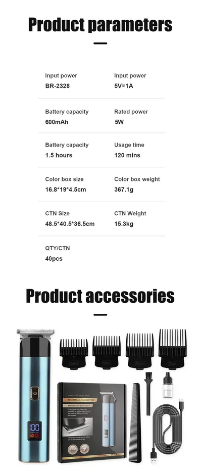 Hair Clipper BR-2328 — Personal Care product photo 4 of 10, OEM and private label supply