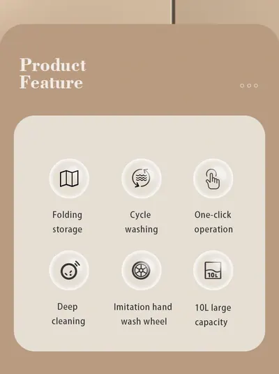 Foldable Washing Machine 605 — Major Appliances product photo 10 of 12, OEM and private label supply