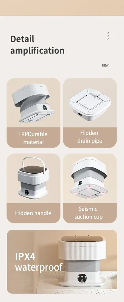 Foldable Washing Machine 605 — Major Appliances product photo 3 of 12, OEM and private label supply