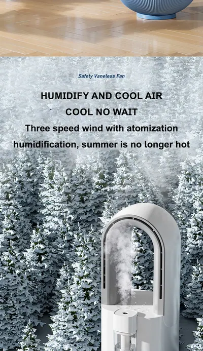 Desktop Humidifying Bladeless Fan — Environmental Appliances product photo 9 of 12, OEM and private label supply