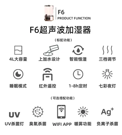 Humidifier F6-A — Environmental Appliances product photo 11 of 12, OEM and private label supply
