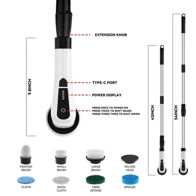 Electric Cleaning Brush FOL-313 — Cleaning Appliances product photo 2 of 4, OEM and private label supply