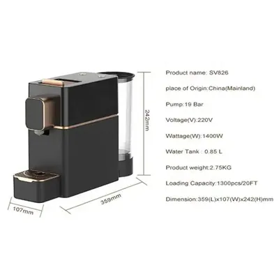 Capsule Coffee Machine SV826 — Kitchen Appliances for OEM orders