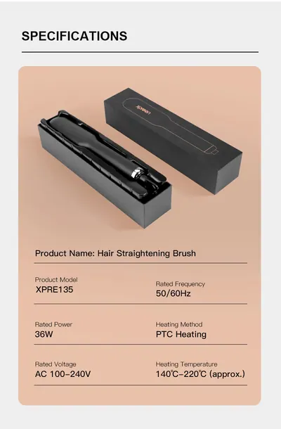 Straightening Brush XPRE135 — Beauty & Hair Care product photo 3 of 12, OEM and private label supply