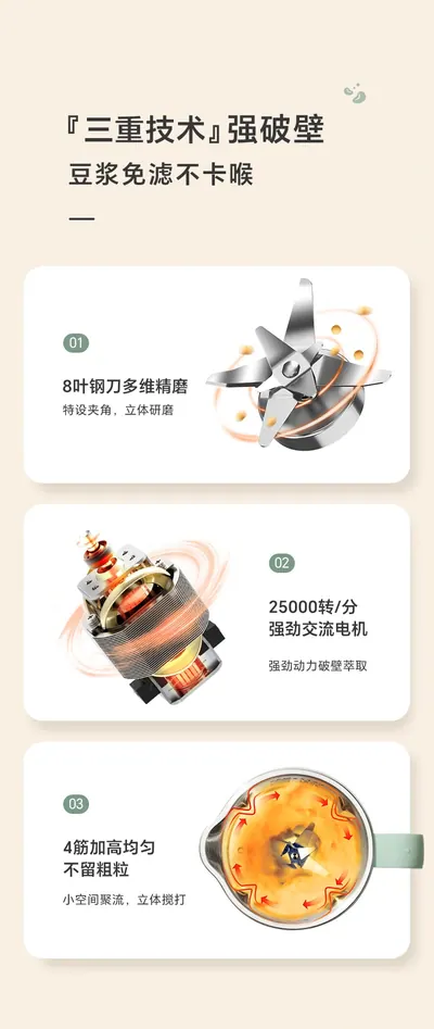 Soy Milk Maker XH-DJJ01 — Kitchen Appliances product photo 9 of 12, OEM and private label supply