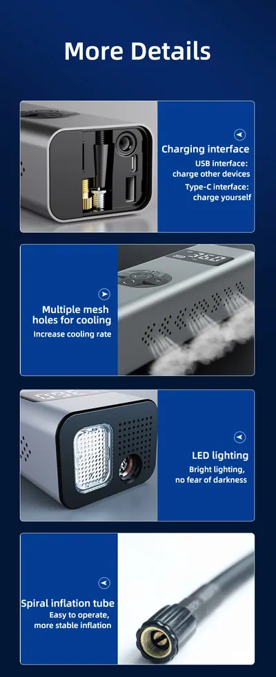 Portable Air Pump — Car Appliances product photo 5 of 12, OEM and private label supply