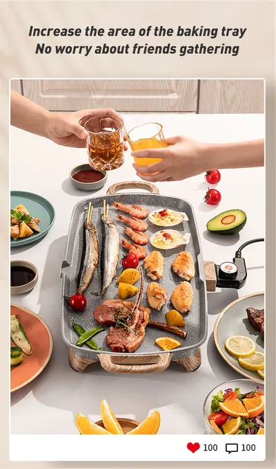 Electric Baking Pan KW-204 — Kitchen Appliances product photo 5 of 8, OEM and private label supply
