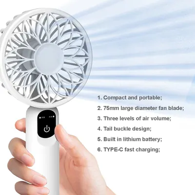 Handheld Mini Fan SCS-001R — Environmental Appliances product photo 5 of 8, OEM and private label supply