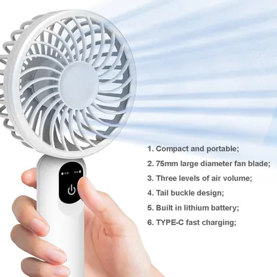 Handheld Mini Fan SCS-002R — Environmental Appliances product photo 9 of 9, OEM and private label supply