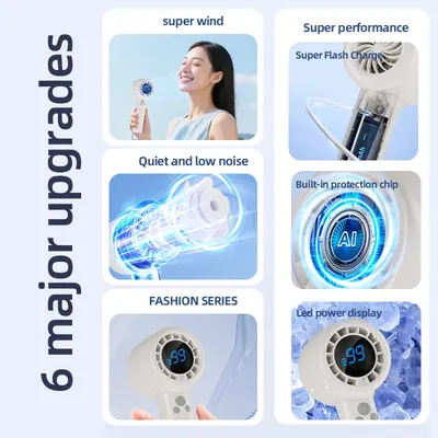 High-Speed Handheld Fan SCS-004R — Environmental Appliances for OEM orders