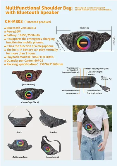 Bluetooth Speaker Bag CH-M803 — Other Appliances for OEM orders