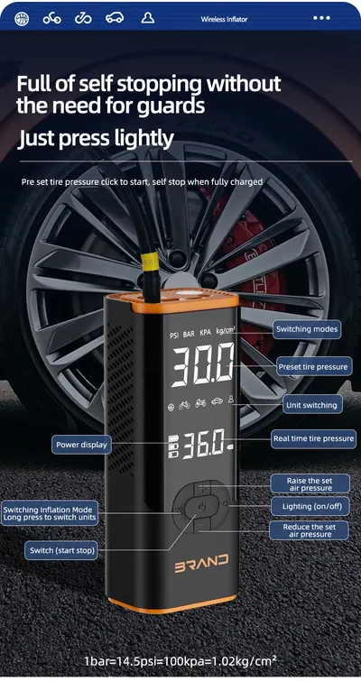 Cordless Air Pump MS22C- 208 — Car Appliances product photo 2 of 12, OEM and private label supply