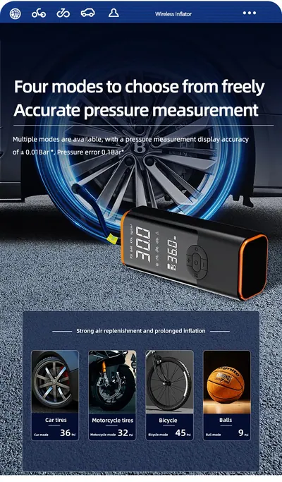 Cordless Air Pump MS22C- 208 — Car Appliances product photo 7 of 12, OEM and private label supply
