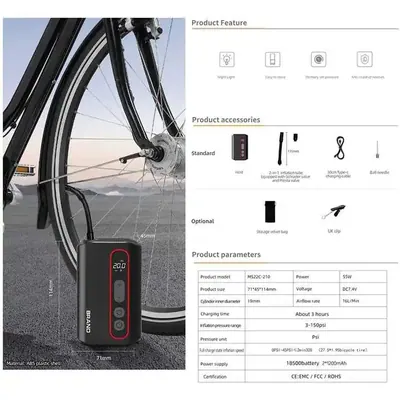 Cordless Air Pump MS22C-210 — Car Appliances product photo 6 of 9, OEM and private label supply