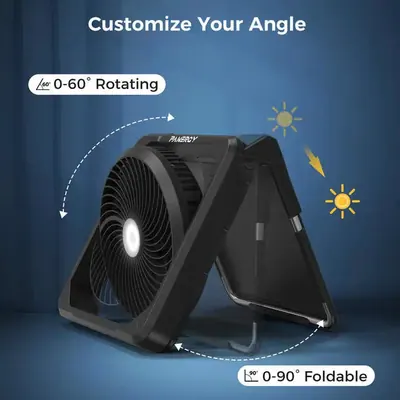 Solar Foldable Fan — Environmental Appliances product photo 3 of 11, OEM and private label supply
