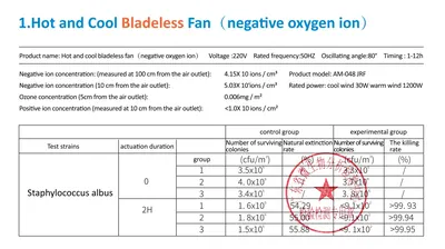 Bladeless Fan UML-048 — Environmental Appliances product photo 7 of 10, OEM and private label supply