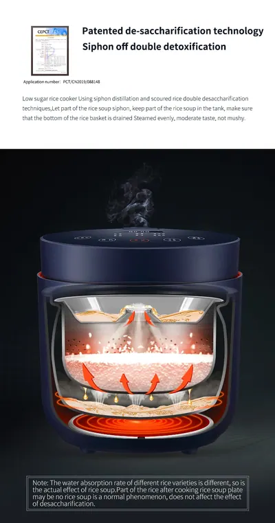 Low-Sugar Rice Cooker RC100B20 — Kitchen Appliances product photo 8 of 11, OEM and private label supply