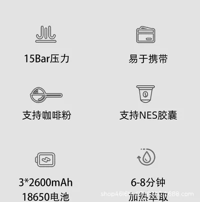 Portable Coffee Machine CM1001B-PRO — Kitchen Appliances product photo 6 of 12, OEM and private label supply