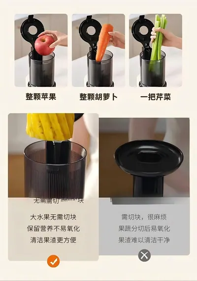 Wide-Feed Slow Juicer SJ300T — Kitchen Appliances for OEM orders