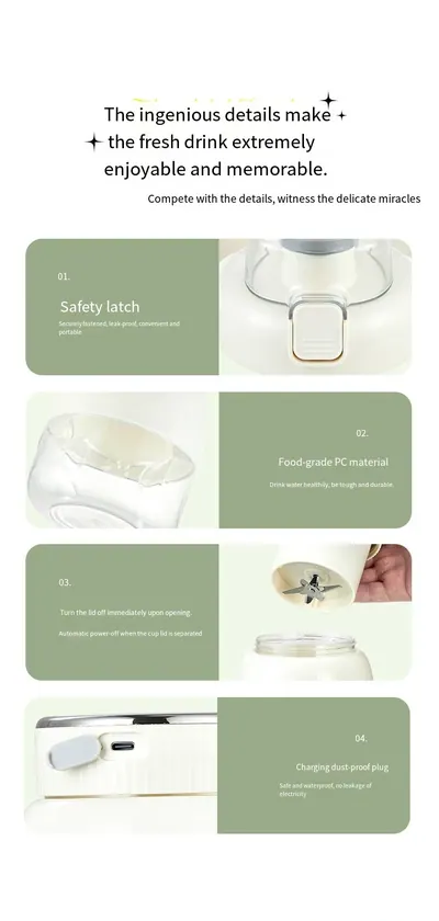 Portable Juicer Cup BL118 — Kitchen Appliances product photo 5 of 12, OEM and private label supply