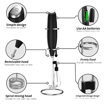 Handheld Milk Frother MF102 — Kitchen Appliances product photo 3 of 9, OEM and private label supply