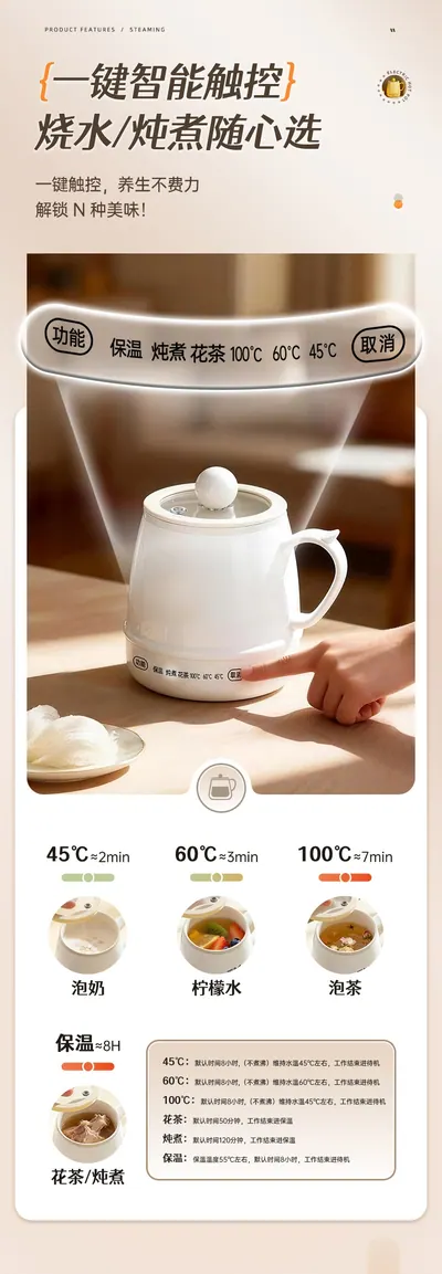 Electric Stew Cup — Kitchen Appliances product photo 8 of 12, OEM and private label supply