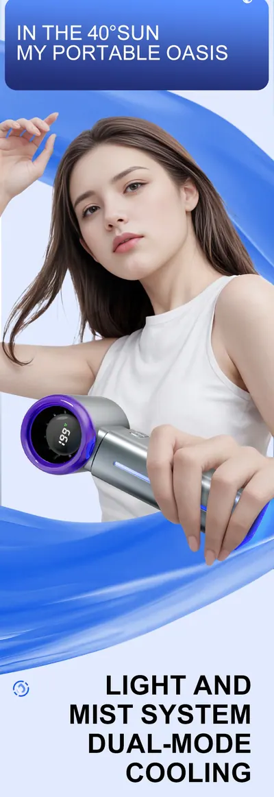 Mini High-Speed Handheld Misting Fan — Environmental Appliances product photo 12 of 12, OEM and private label supply