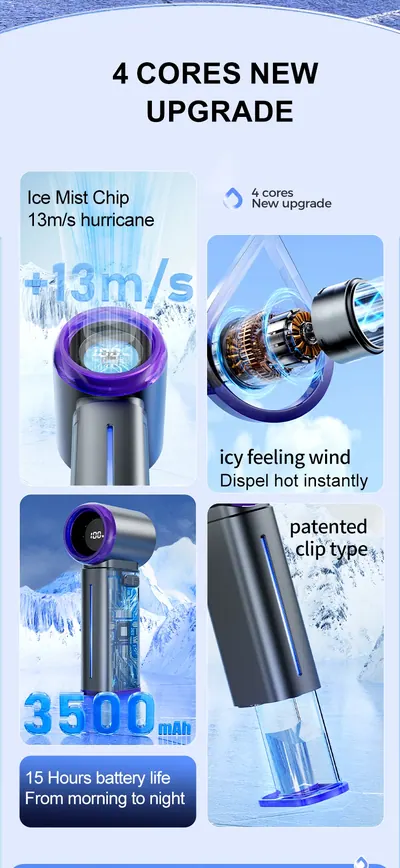 Mini High-Speed Handheld Misting Fan — Environmental Appliances product photo 8 of 12, OEM and private label supply
