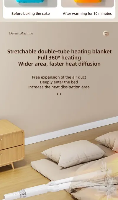 Portable Bed Warmer MR02 — Environmental Appliances for OEM orders