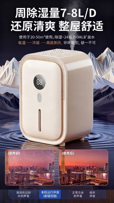 2-in-1 Humidifying Dehumidifier — Environmental Appliances product photo 10 of 12, OEM and private label supply
