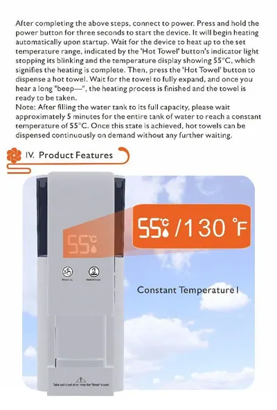 Smart Heated Towel Warmer — Cleaning Appliances product photo 4 of 9, OEM and private label supply