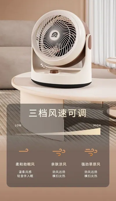 Desktop Circulation Fan RS-FT08 — Environmental Appliances product photo 11 of 12, OEM and private label supply