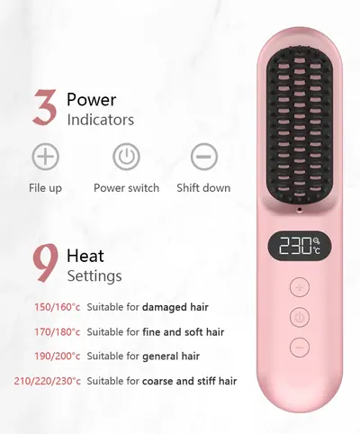 Cordless Straightening Brush C02 — Beauty & Hair Care product photo 4 of 12, OEM and private label supply