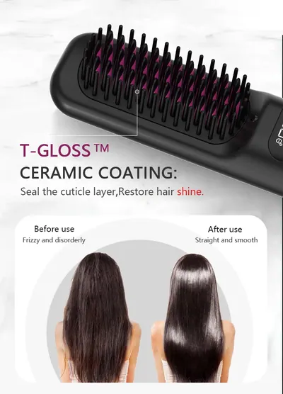 Cordless Straightening Brush C03 — Beauty & Hair Care product photo 3 of 12, OEM and private label supply