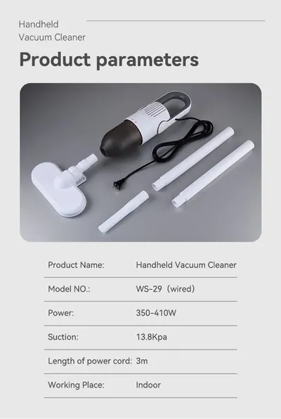 Handheld Vacuum Cleaner WS-29 — Cleaning Appliances product photo 6 of 9, OEM and private label supply