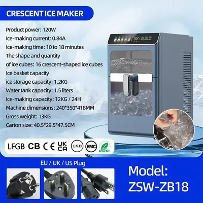 Ice Maker ZSW-ZB18 — Kitchen Appliances for OEM orders